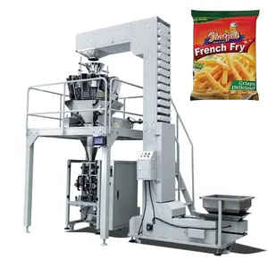 Multi-cabeza pesador la alimentación automática de llenado de la máquina de embalaje para papas fritas/patata patatas fritas