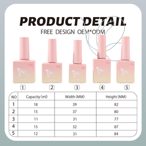 Venta caliente botella de esmalte de uñas vacía 12ml 15ml con cepillo 5G 10g 15g 30g 50g tarro de <span class=keywords><strong>Gel</strong></span> constructor con tapa tarro de crema cosmética acrílica - Product Image 4