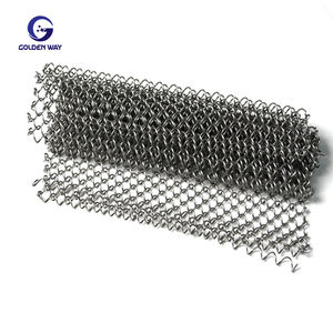 ผ้าม่านตาข่ายสแตนเลสกั้นเป็นโซ่สำหรับสำนักงานแผ่นกั้นหน้าจอตกแต่งด้วยบริการตัดตามแบบ - Product Image 4