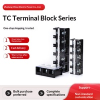 Borne de raccordement en cuivre type clôture TC-603/604/1003/1004/150 pour câblage, borne de connexion fixe sur rail DIN, bloc de jonction d'alimentation
