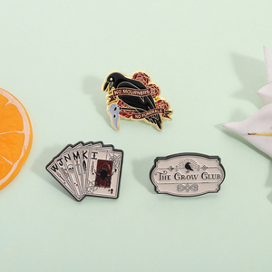 เข็มกลัดเคลือบรูปอีกา6เข็มไม่มีของชำร่วยไม่มีของชำร่วย - Product Image 2