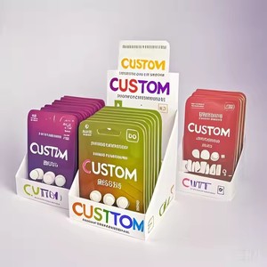 Sacs en Mylar avec Boîte Sac en Mylar de forme personnalisée Sacs en Mylar de 3.5g anti-odeurs avec étui pour cd - Product Image 4