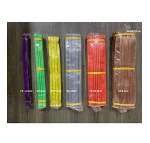 High Flexibility 5 Ton Cargo Crane <b>Fabric</b> Cable 12.5 cm Flat Webbing Sling Safety Factor 5:1 SANBOO Brand 1 Year Warranty - Product Image 1