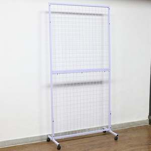 Supermarket Snack Display Rack Metal Gridwall <b>Wire</b> Mesh Wall Panel Storage Holder - Product Image 6