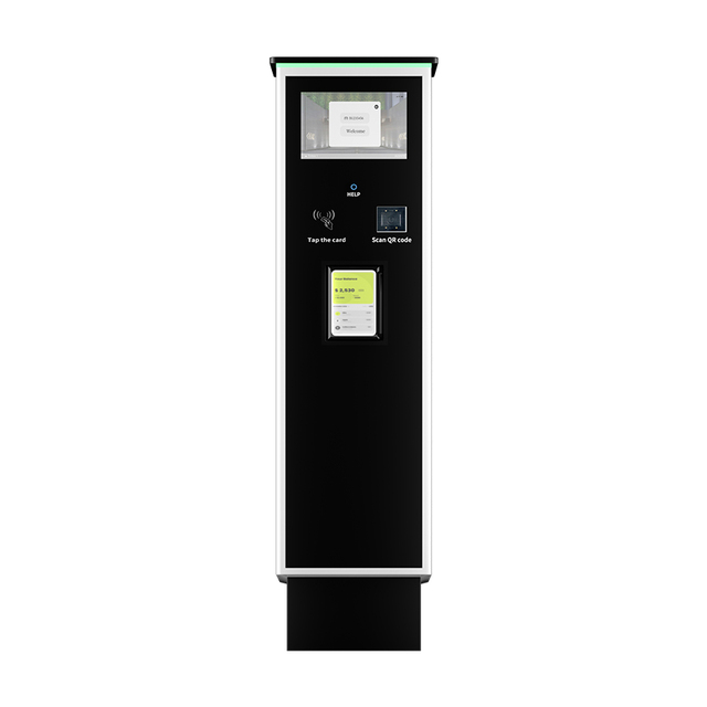 Realpark Steel Automatic LED Display Touch Screen Queue Management System Parking Lot Ticket Dispenser Machine Parking Equipment