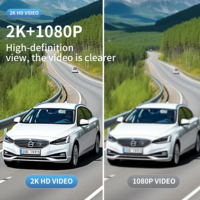 Kamera DVR mobil 2 lensa, g-sensor penglihatan malam, kamera perekam Loop Dvr, kamera dasbor, kamera cermin spion untuk mobil