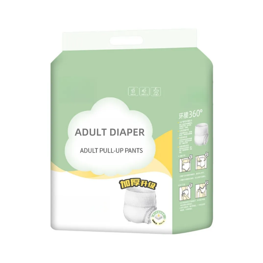 High Absorption Printed Adult Diaper Cheap Adult Diapers with Elastic Waistband Disposable ABDL Adult Diaper