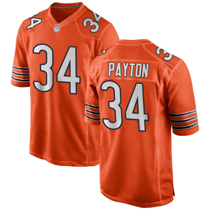 Maillots de football américain personnalisés 2026 Chicago – Tenues brodées pour jeunes avec logos – Vêtements de sport orange - Product Image 4