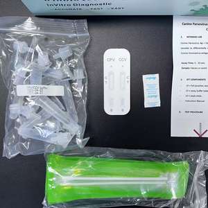 개의 애완 동물 건강 CPV/CCV 검출을위한 수의사 사용 플라스틱 콤보 테스트 키트 - Product Image 4