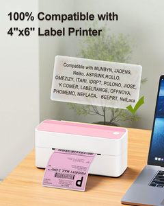 4x6 गुलाबी प्रत्यक्ष थर्मल शिपिंग लेबल छिद्रित पैकेजिंग उपयोग - Product Image 6