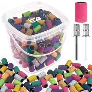 200 pièces de bandes de ponçage pour <span class=keywords><strong>ponceuse</strong></span> à ongles électrique, kit de bandes de ponçage pour machine à ongles, outils de dépose de gel et d'acrylique NAD063 - Product Image 3