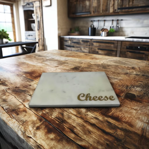 Plateau à fromage rectangulaire en marbre blanc poli, fait à la main, imitation antique, imprimé - Product Image 6