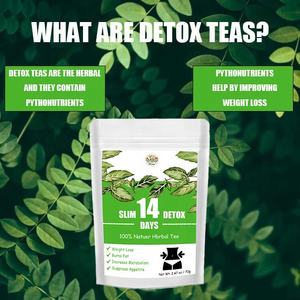 Kantong teh pengurang lemak perut datar, kantong teh detoks herbal pelangsing rasa kesehatan, pengurang lemak perut datar 14 hari - Product Image 3