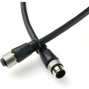 Cable industrial AConnect M12 con código A de 17 pines, macho a hembra, para Cognex In-Sight 3D L4000, Banner ABR 3000, 7000 - Product Image 2
