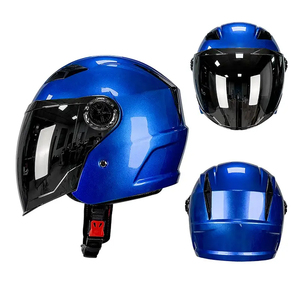 <span class=keywords><strong>Casco</strong></span> de Motocicleta Abierto 3/4 <span class=keywords><strong>Personalizado</strong></span>, Material ABS, Homologado por DOT, <span class=keywords><strong>Casco</strong></span> <span class=keywords><strong>Jet</strong></span> para Desplazamientos Urbanos y Conducción en Carretera - Product Image 2