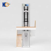 Ascenseur domestique personnalisable pour 2 à 6 personnes, 2/3/4 étages, intérieur/extérieur, petit ascenseur domestique, 400 kg