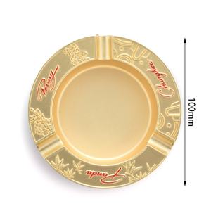 Cenicero de Metal de Aleación de Zinc y Cuero PU Rojo, Diseño Chino Típico, Logotipo Personalizado, Hecho en China - Product Image 3