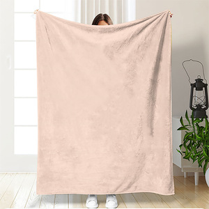 Couverture en flanelle solide, couverture de repos, couverture réversible douce pour la peau, idéale pour la chaleur hivernale, impression personnalisée, vente en gros - Product Image 1