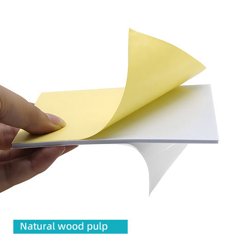 High Quality 80gsm Premium Wood Pulp  Pet Scrapbook Self Sticker Yellow Release Paper