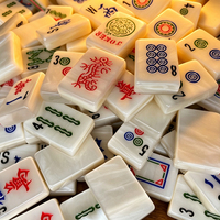 Jeu de Mahjong américain personnalisé OEM à effet nacré, 160 tuiles en acrylique, pour la vente en gros et au détail, idéal comme cadeau