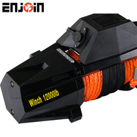 Treuil électrique 2000LBS 12V/24V DC avec câble en acier de 26M pour bateau et grue, treuil de sauvetage