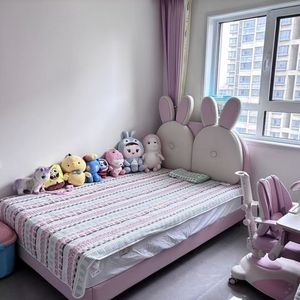 <span class=keywords><strong>Letto</strong></span> per Bambini Moderno in Stile Francese <span class=keywords><strong>con</strong></span> Design Semplice e Testiera Imbottita, <span class=keywords><strong>con</strong></span> Vano Contenitore - Product Image 5