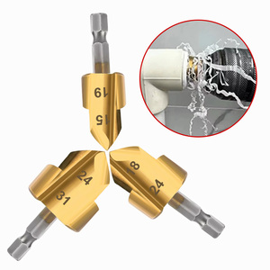TOOLJOY Professional PPR <strong>Reamer</strong> Drill Bit Set 15-31mm Hex Shank Plastic Pipe Chamfering <strong>Tool</strong> for Plumbers - Product Image 1