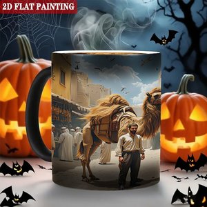 Frosted Black 11oz <b>Ceramic</b> Mug Heat Color Changing Blank <b>Cup</b> For Company Client Thank You Gift - Product Image 6