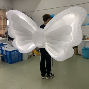 Diễu hành trang trí <span class=keywords><strong>Inflatable</strong></span> bướm <span class=keywords><strong>Wing</strong></span> trang phục với đèn LED cho người lớn bên sự kiện sân khấu hiệu suất - Product Image 1