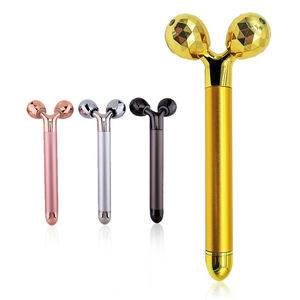 24K Golden Face Roller 3D Multi-Angular Electric <b>Facial</b> <b>Massager</b> Handheld Body Care Device for Home Use Skin Dark Circle - Product Image 1