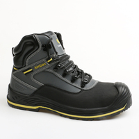 Chaussures de sécurité en cuir lisse, bottes de travail anti-perforation, bottes de sécurité industrielles, prix d'usine en gros, chaussures de sécurité pour hommes S1P