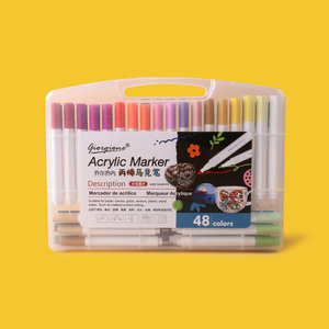 Set di Pennarelli Artistici Giorgione 12 Colori ad Asciugatura Rapida, Penne Acriliche Lavabili <span class=keywords><strong>per</strong></span> Bambini e Pittura Fai-da-Te - Product Image 3