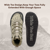 Chaussures d'entraînement naturelles, ergonomiques, à talon plat, à bout large, chaussures pieds nus, bottes de randonnée minimalistes