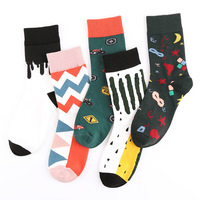 Vente chaude automne et hiver chaussettes à la mode chaussettes personnalisées bas moyens