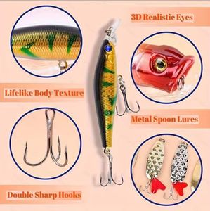 <span class=keywords><strong>NARON</strong></span> - Juego de 24 Señuelos de Pesca Artificiales, Caja de Regalo para Año Nuevo y Navidad - Product Image 6