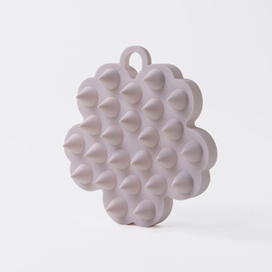 Silicone Massager Shampoo <b>Brush</b> Scalp Scrubber with Soft Silicone <b>Bristles</b> Waterproof Silicone <b>Hair</b> <b>Brush</b> for Both Wet Dry Use - Product Image 4