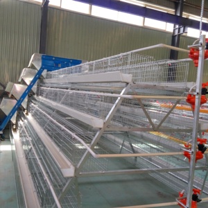Vente en gros d'usine Cage à poules de type A et de type H 3 niveaux 4 portes Fil de fer galvanisé Neuf 90-200 poules Garantie 1 an - Product Image 3