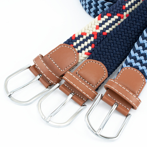 Ceinture en toile ajustable avec logo personnalisé pour homme, ceinture élastique tressée en nylon pour femme – Grande Vente - Product Image 1
