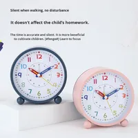 Réveil moderne à quartz de 4 pouces du fabricant pour étudiants Horloge de bureau numérique pour garçons et filles Routine d'étude du matin