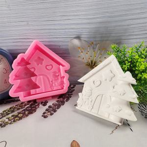 Moldes de fundición de resina hechos a mano para adornos decorativos DIY estilo Ins silicona decoración de la habitación de Navidad moldes W0309 - Product Image 2