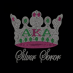 Transferencias termoadhesivas con diseños de corona de Reina de la Hermandad Alpha <span class=keywords><strong>Kappa</strong></span> Alpha con pedrería brillante para camisetas y bolsos - Product Image 1