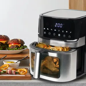 6.5 Liter Lucht Friteuse Elektrische Kalkoen Friteuse Huishoudelijke Keukenapparaat Smart Digital Control Friteuse Electrique Zichtbare Friteuse