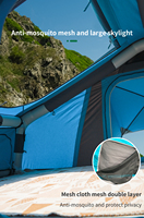 Tente de toit par voie terrestre 4x4 étanche à l'eau grand achat tente de Camping gonflable Portable voiture extérieure Camping tente de toit souple