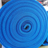 Rouleau de mousse de silicone à cellules ouvertes de fabrication chinoise, densité 150 kg/m³, épaisseur 15 mm, vente directe SHB-15-15, coussin bleu pour table à repasser