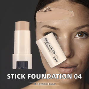 FOND DE TEINT STICK 04 <span class=keywords><strong>Caramel</strong></span> Crème Minérale Contrôle Sébum Correcteur Hydratant Blanchissant Longue Tenue Marque Italienne Meilleur Maquillage Couvrant - Product Image 2