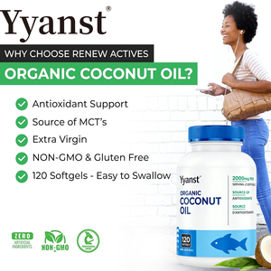 ซอฟต์เจลน้ำมันมะพร้าวออร์แกนิกคุณภาพสูงแบบฉลากส่วนตัว ช่วยเสริมสารต้านอนุมูลอิสระและปกป้องเซลล์จากความเสียหาย - Product Image 5