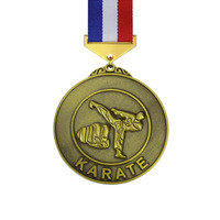 Modèle de médailles de sport très vendu avec logos personnalisés peints, finition argent/or/bronze/antique