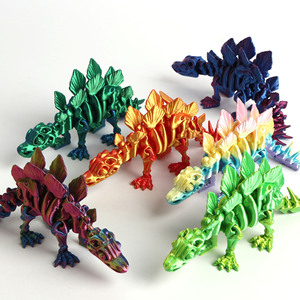 Esqueleto de Dinosaurio Triceratops Rex del Jurásico Impreso en 3D Hecho a Mano, Adornos de Plástico Unisex, Novedosos Juguetes de Broma, PP TOYS - Product Image 1