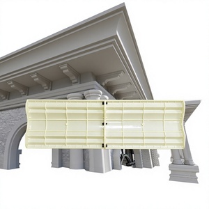 Profilés décoratifs en ciment coulé sur place pour bordures de caniveaux de colonnes romaines, moulures de bordure anti-goutte VillaPlastic Mold - Product Image 1