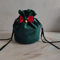 Sacs cadeaux de Noël en velours imprimé, design moderne, de luxe, pour les fêtes, réutilisables et écologiques, vente en gros